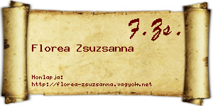 Florea Zsuzsanna névjegykártya